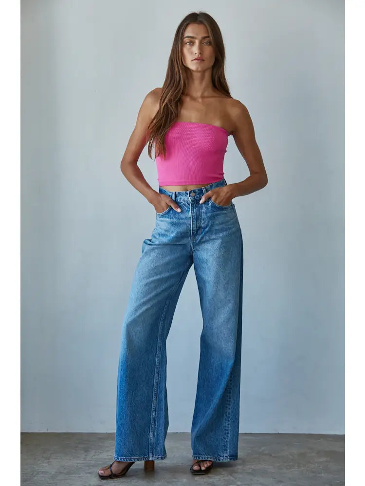 Seamless Ribbed Tube Top