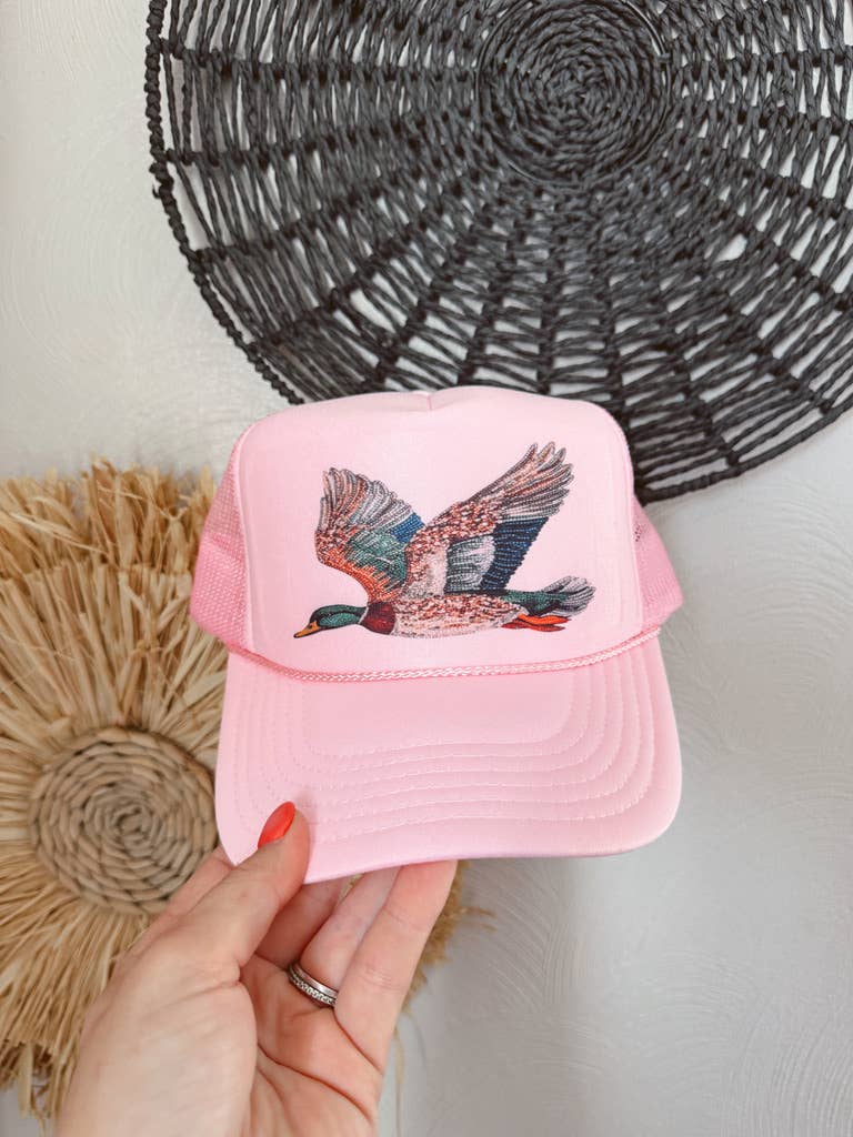 THE BEDAZZLED DUCK CAP: PINK