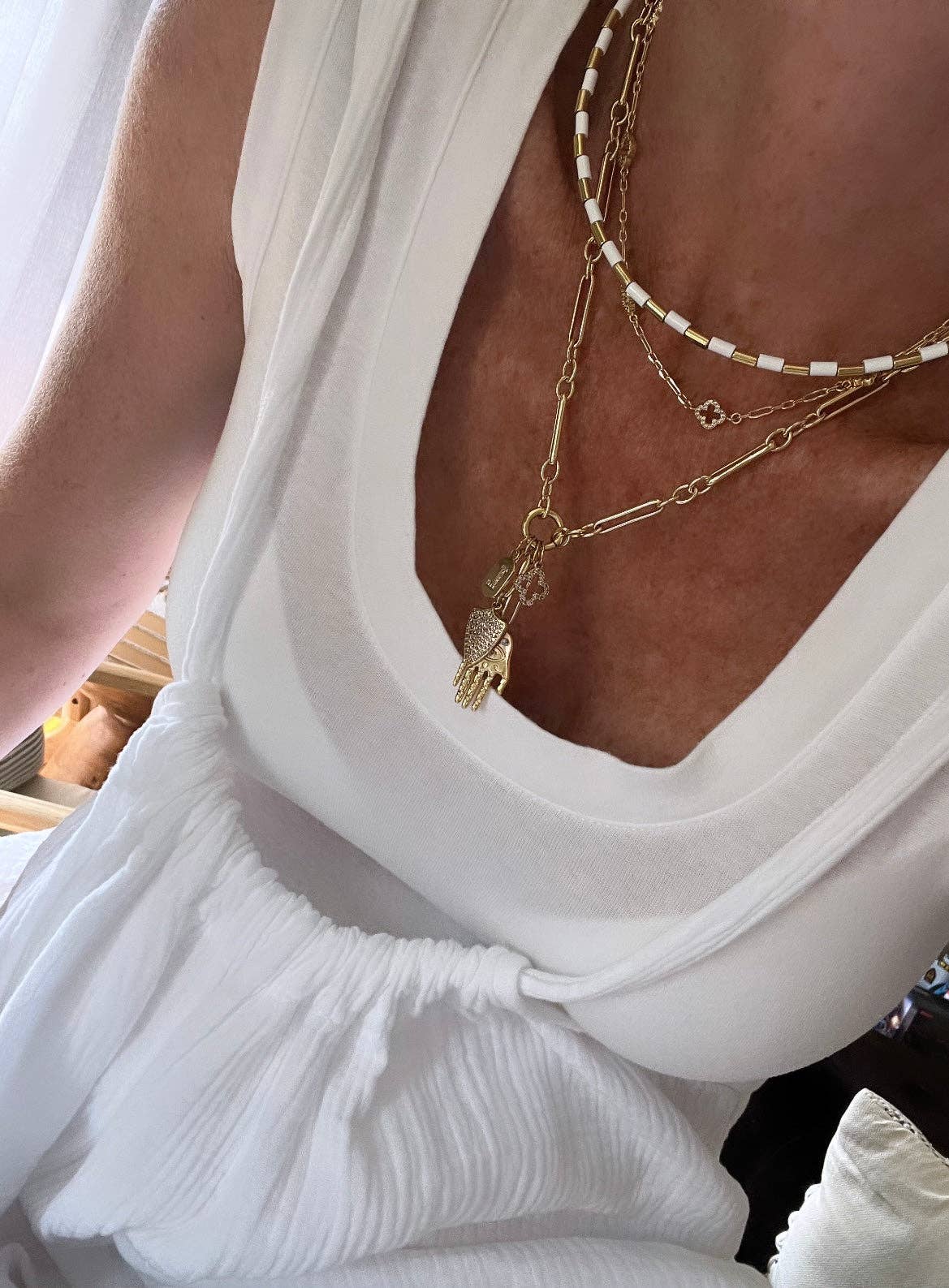 Enamel Tube Necklaces