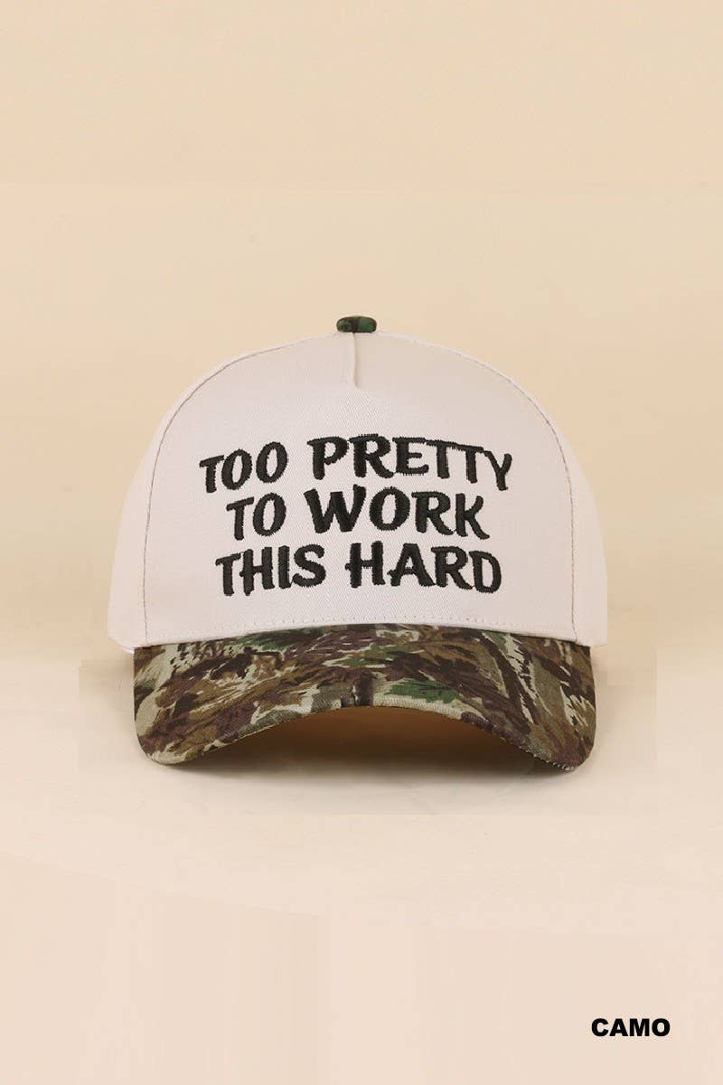 Too Pretty To Work This Hard Hat