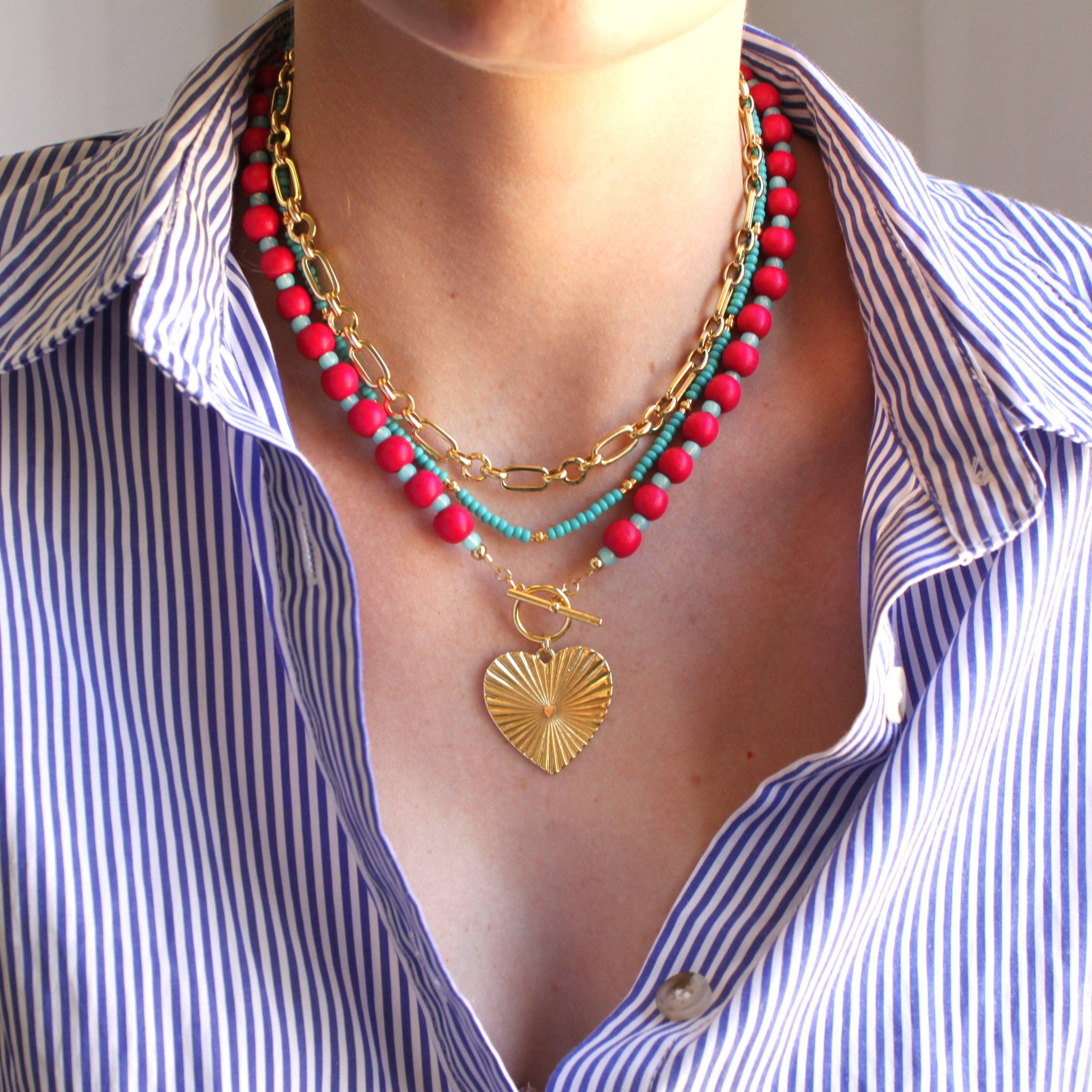 Sonoran Heart Toggle Necklace