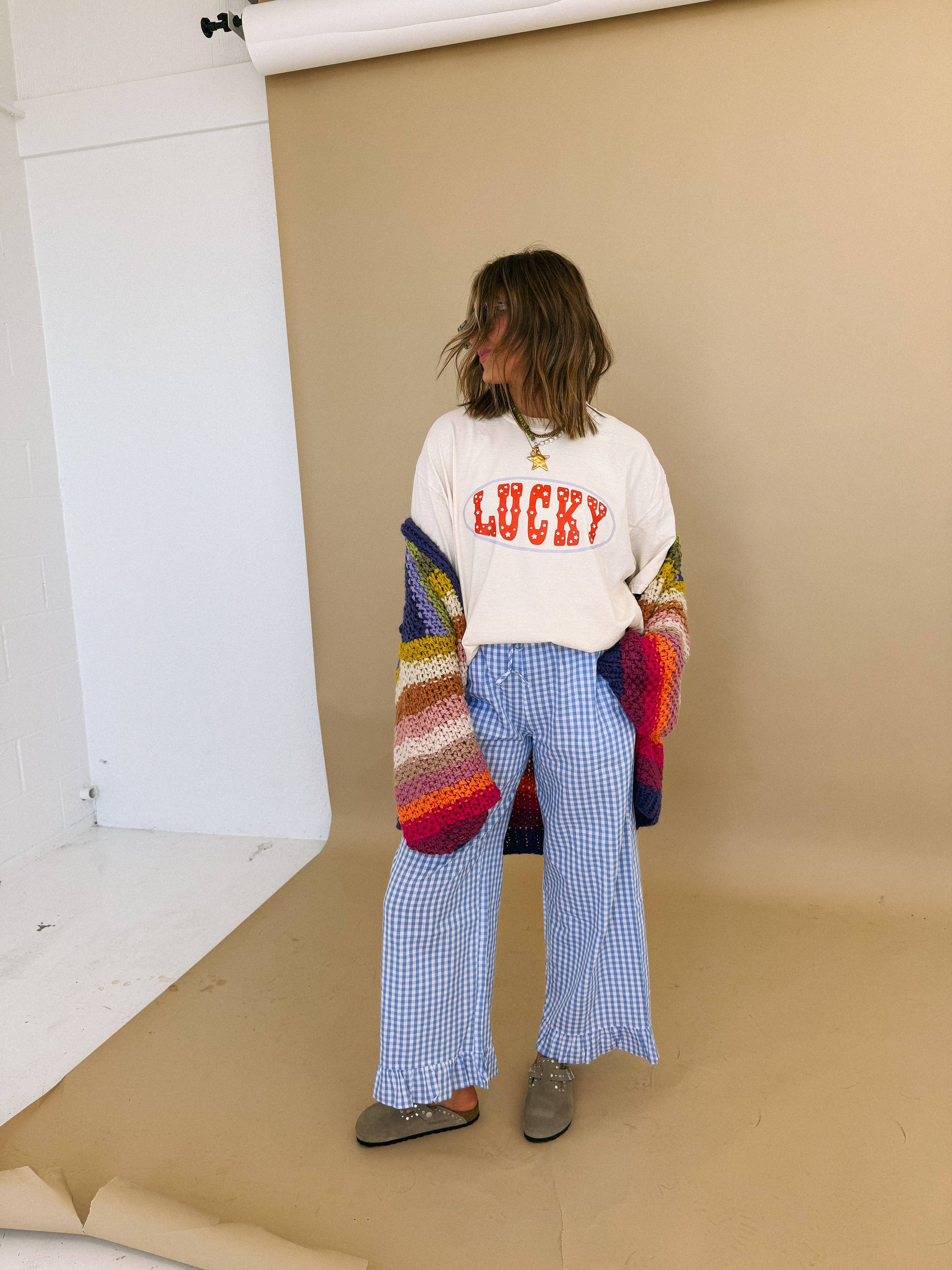 Star studded lucky graphic tee