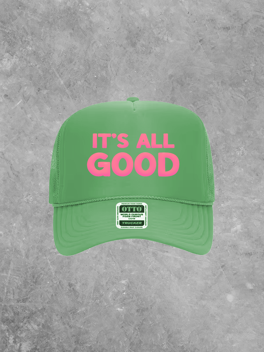 It's All Good, Pink Puff Summer Trucker Hat