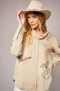 Western Embroidered Snap shirt