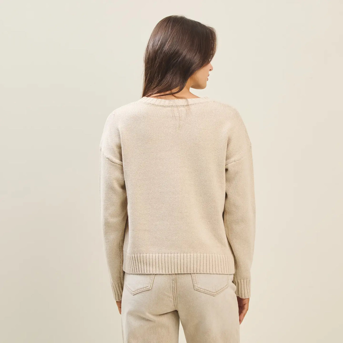 Dog bow sweater