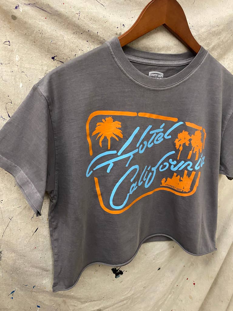 Hotel California Vintage Relaxed Crop T-shirt