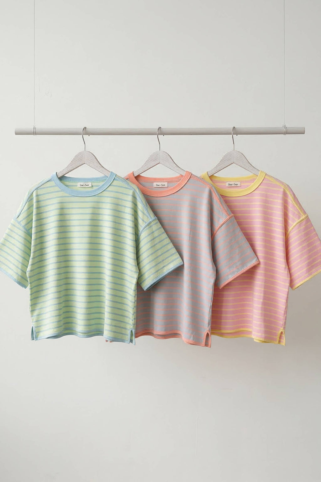 Striped Relaxed Fit Knit Tee