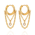 Layered Chain Huggies Water Resistant