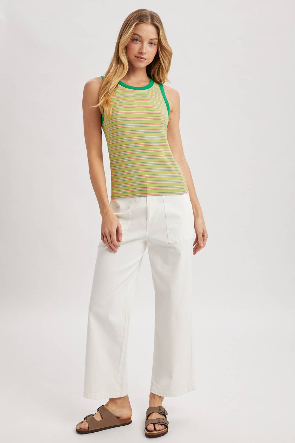 STRIPED KNIT TANK