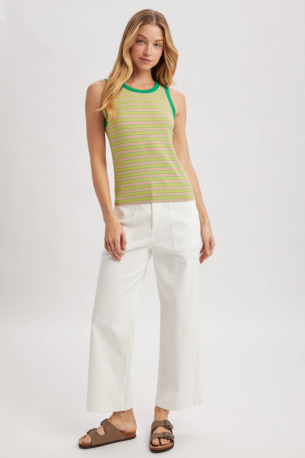STRIPED KNIT TANK