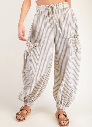 Stripped jogger pants