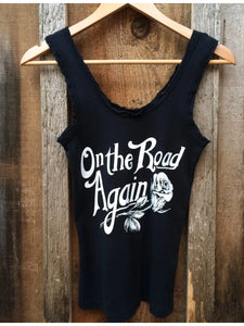 On the road again lace tank