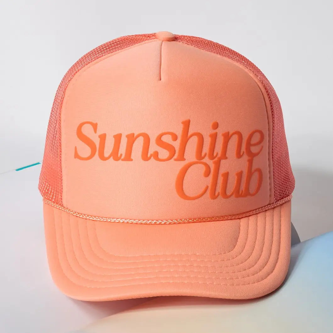Sunshine club trucker hat