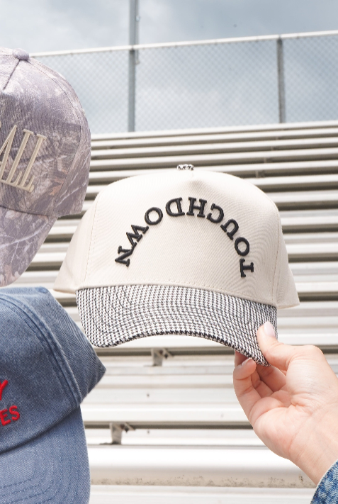 Touchdown - Black/White Houndstooth Hat