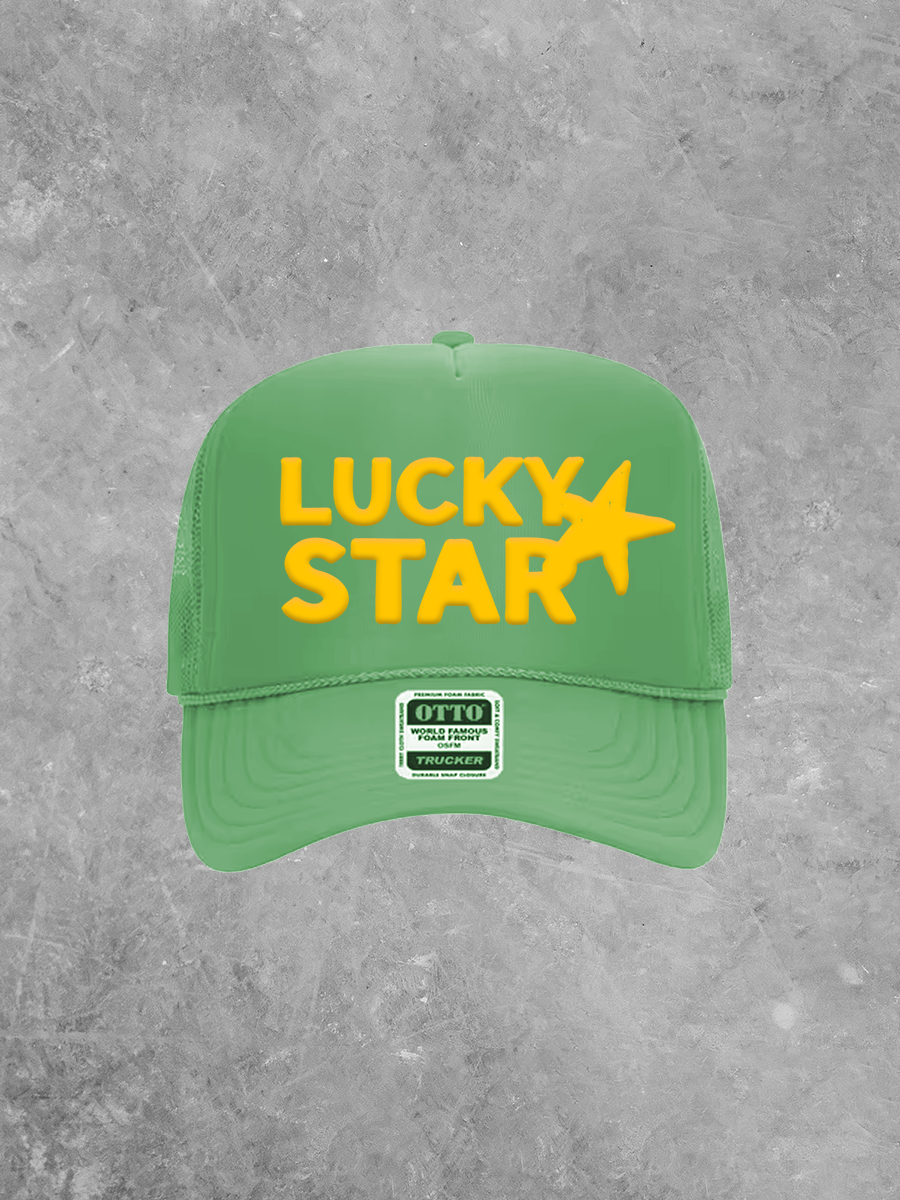 Lucky Star, Western Gold Puff Summer Trucker Hat