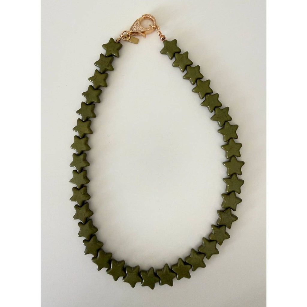 Star Necklace - Small - Hunter Green