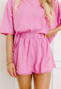 Flowy Half Sleeve Skort Set