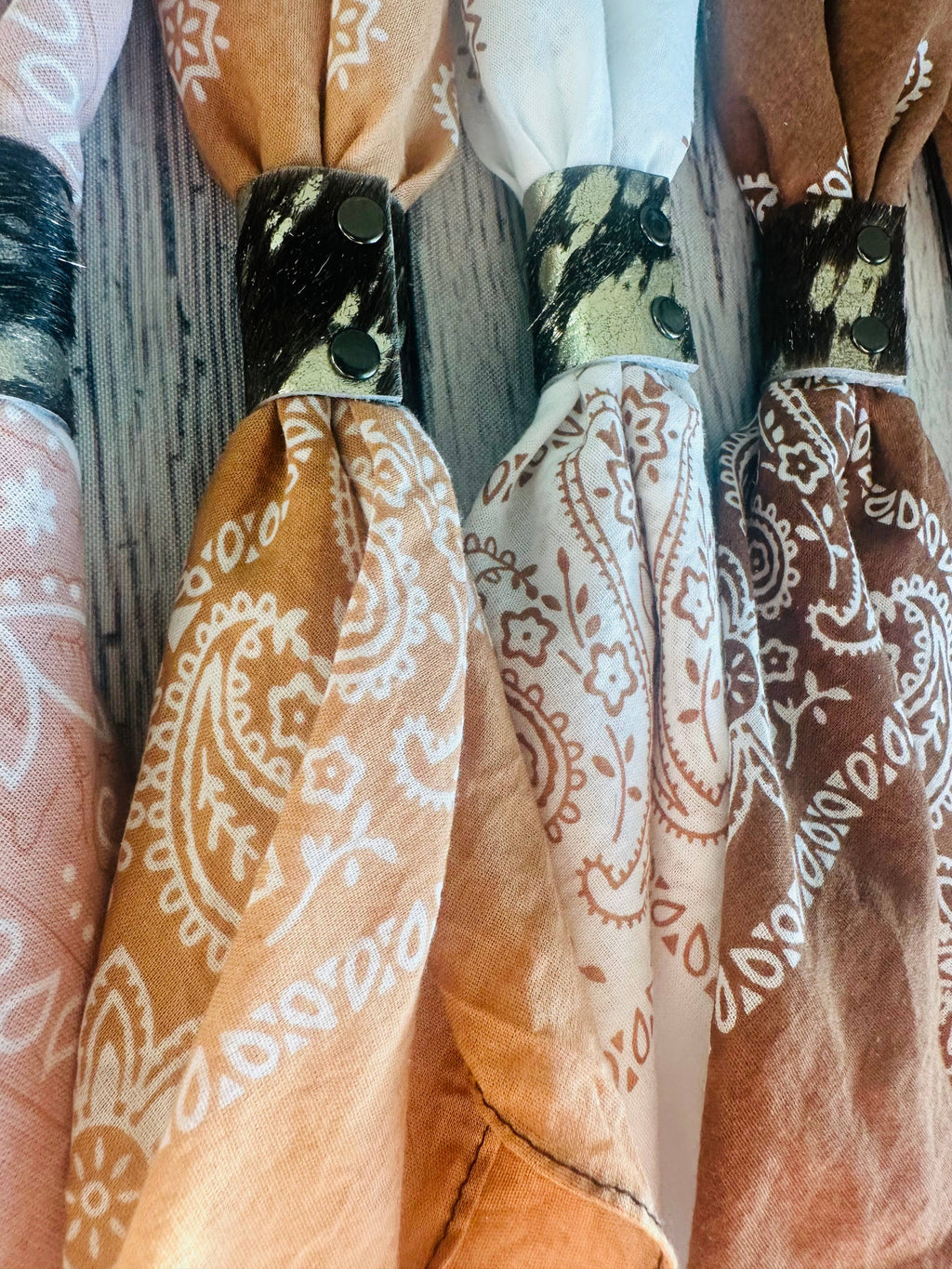 Terracotta Hues Hand Dyed Bandana