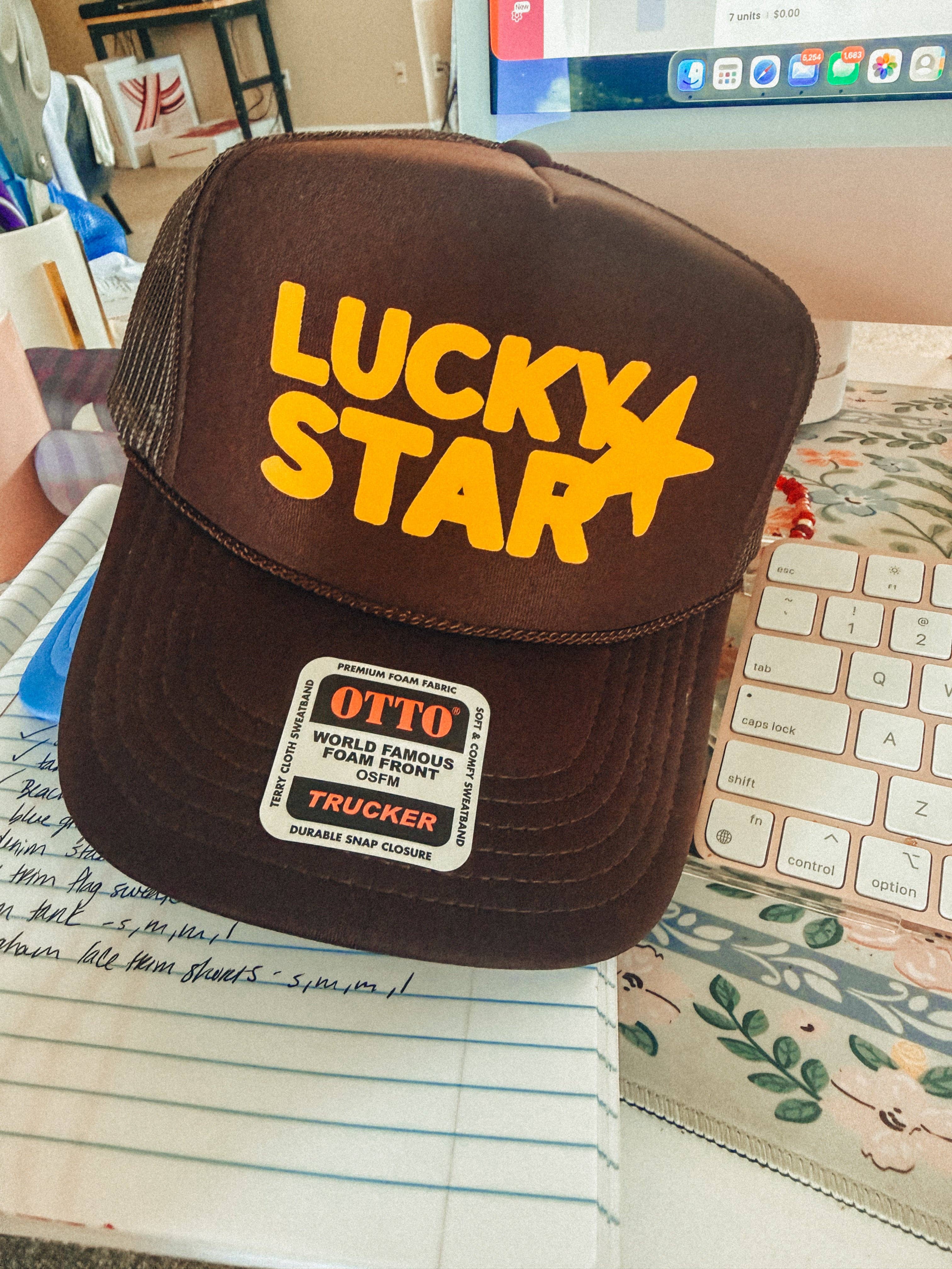 Lucky Star, Western Gold Puff Summer Trucker Hat