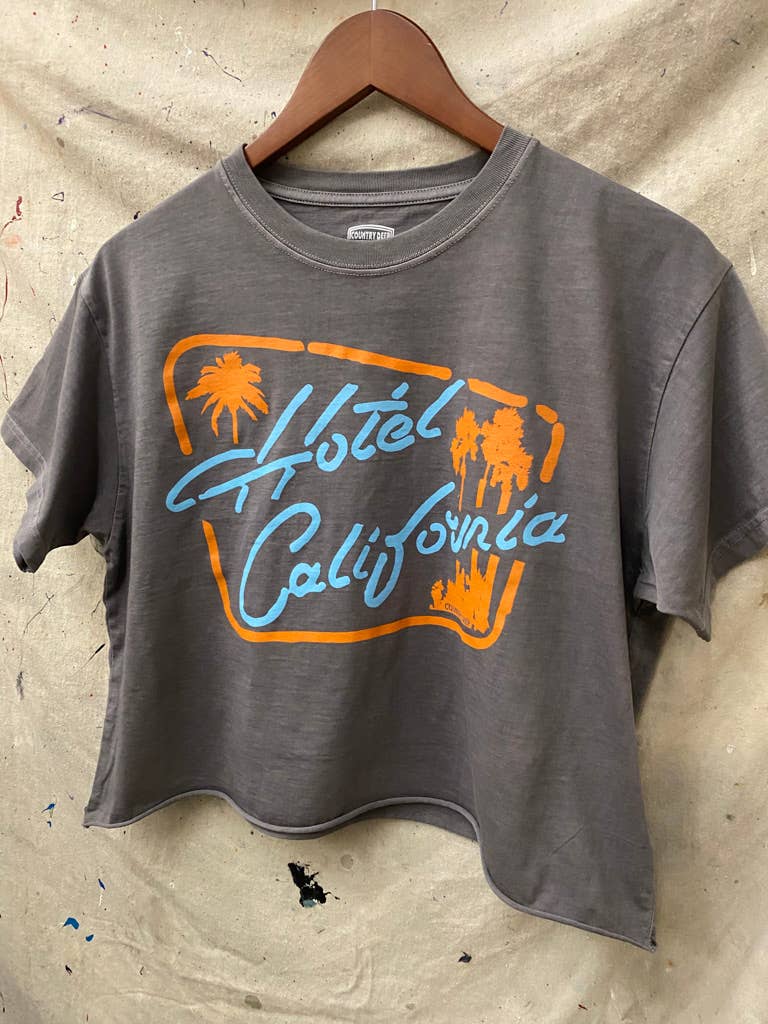 Hotel California Vintage Relaxed Crop T-shirt