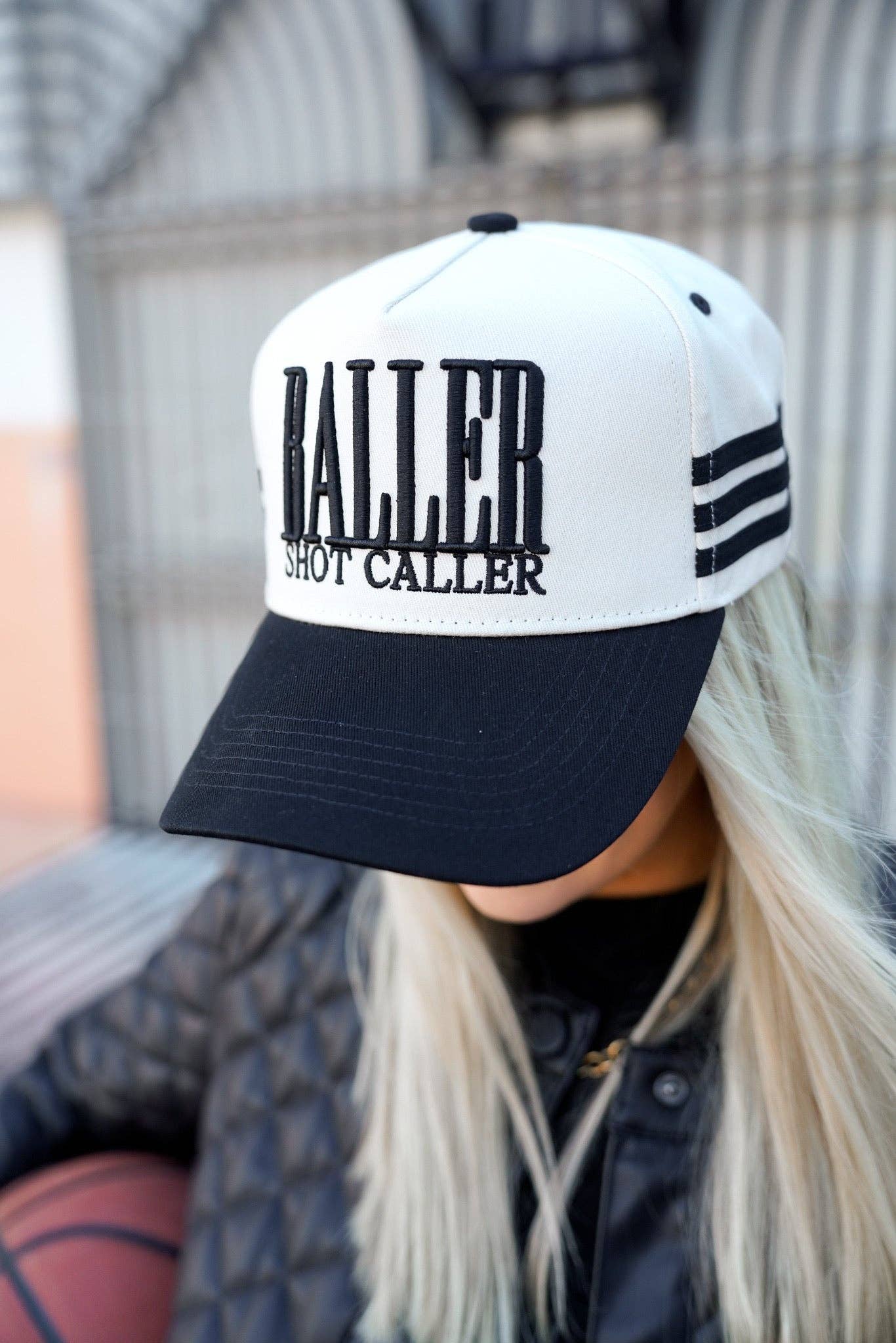 Baller - Black Vintage Trucker Hat