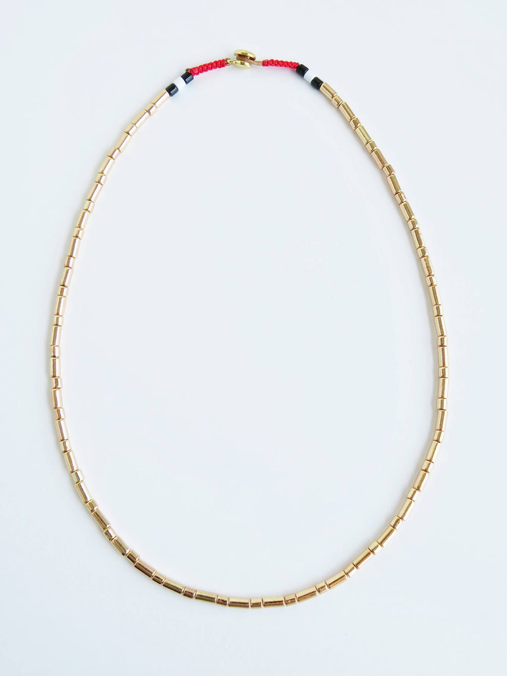 Enamel Tube Necklaces