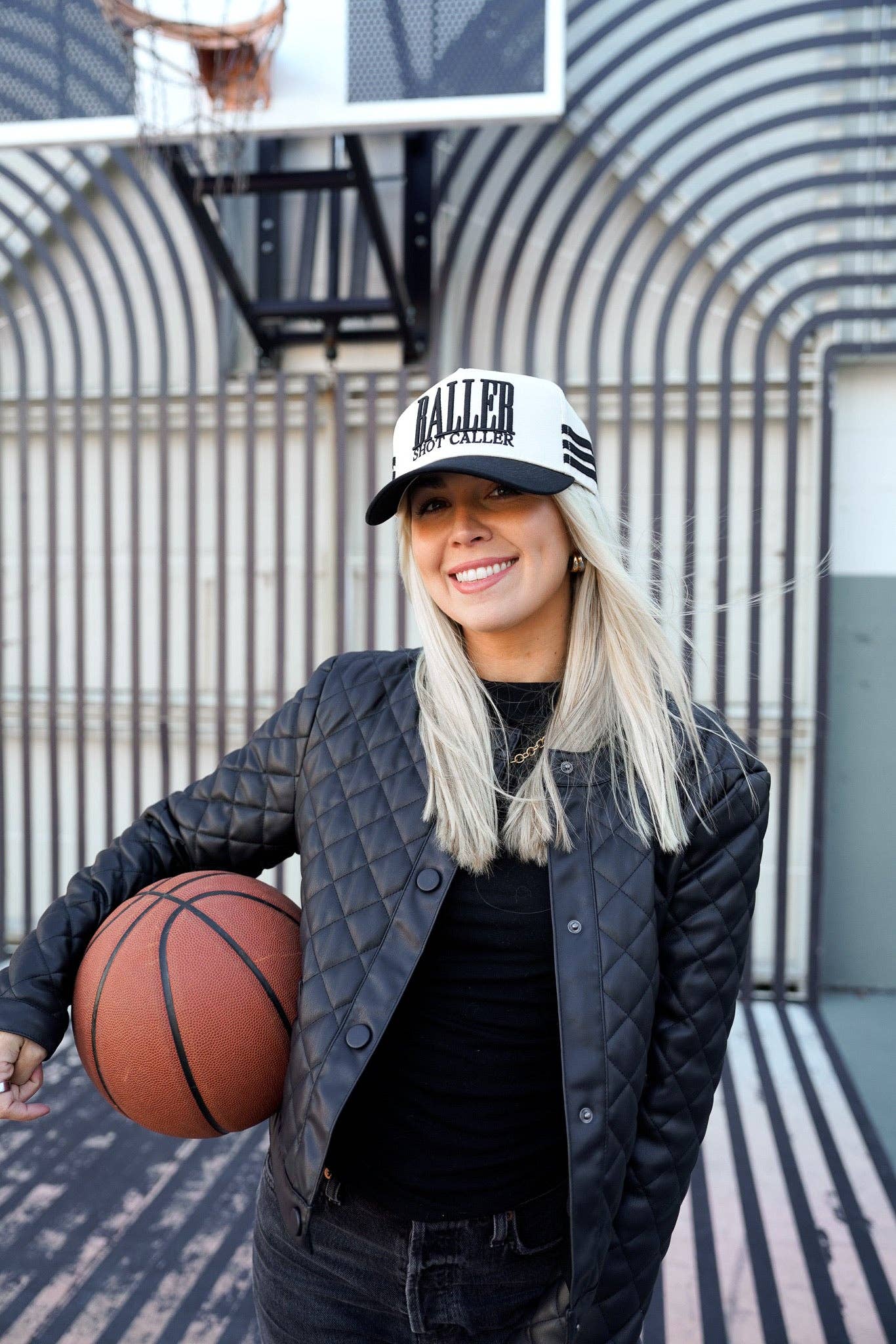 Baller - Black Vintage Trucker Hat