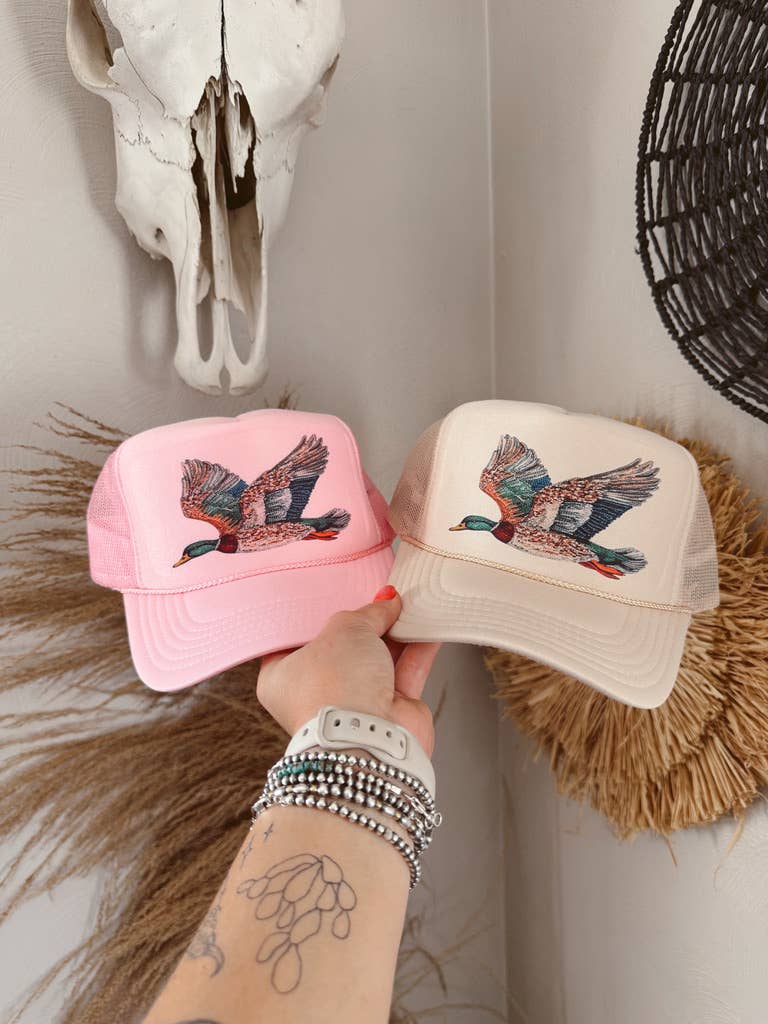 THE BEDAZZLED DUCK CAP: SAND