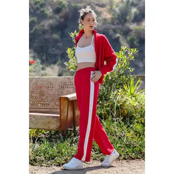 Retro stripe pants
