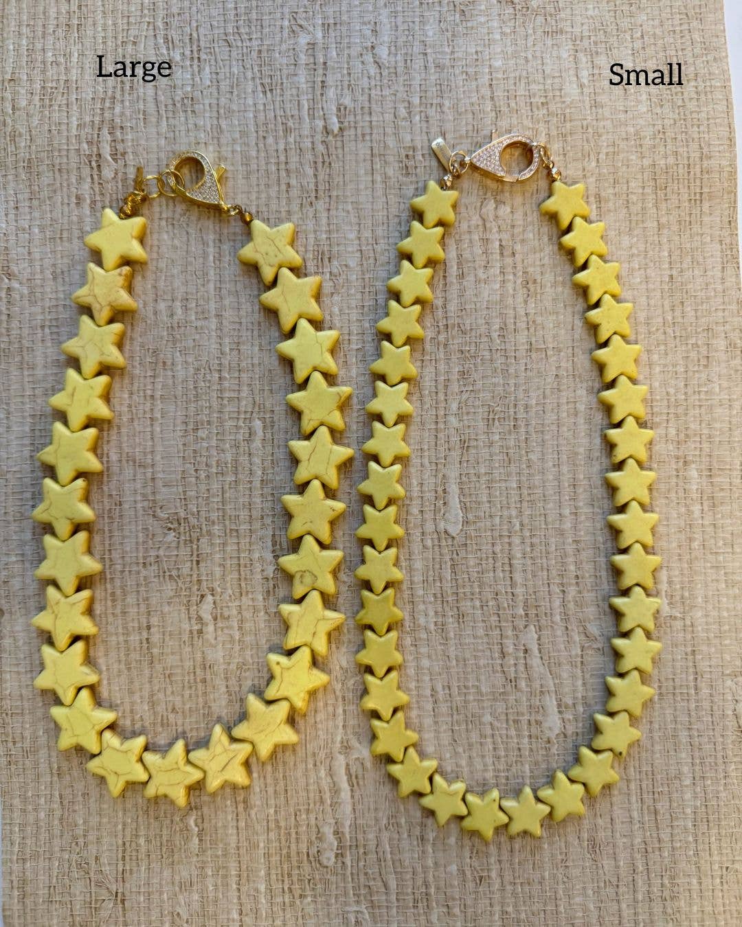 Star Necklace - Large - Yellow