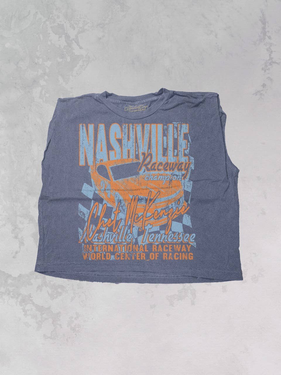 Nashville Raceway Champion Vintage Cropped Muscle Tank
