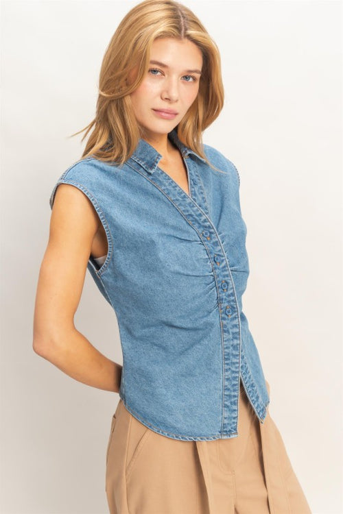 90's Denim sleeveless top