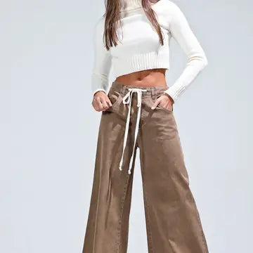Mocha wide leg pants