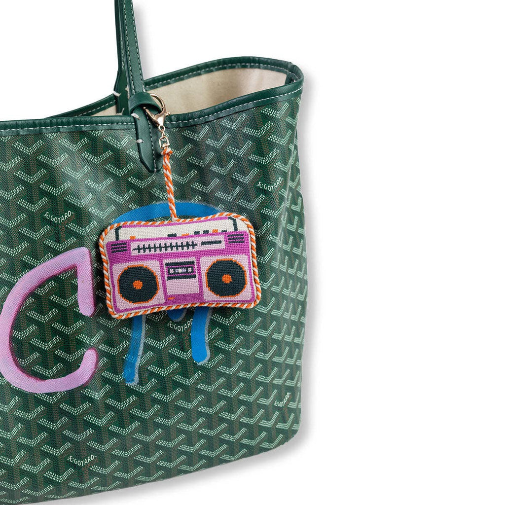 Pink Boombox- Bag Charm