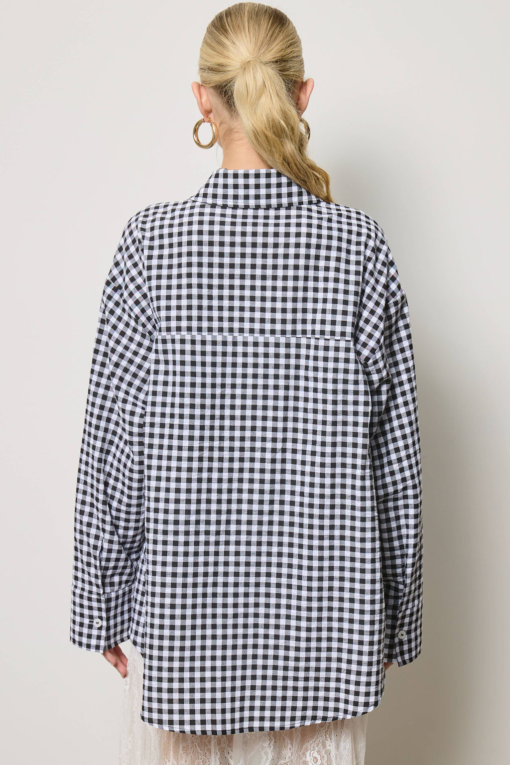 Oversized Gingham Button Down