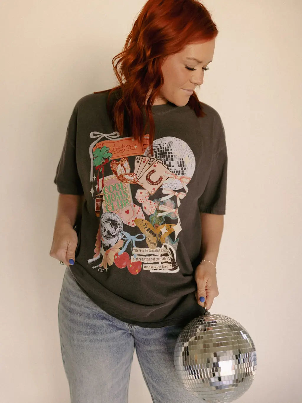 Lucky mama collage tee