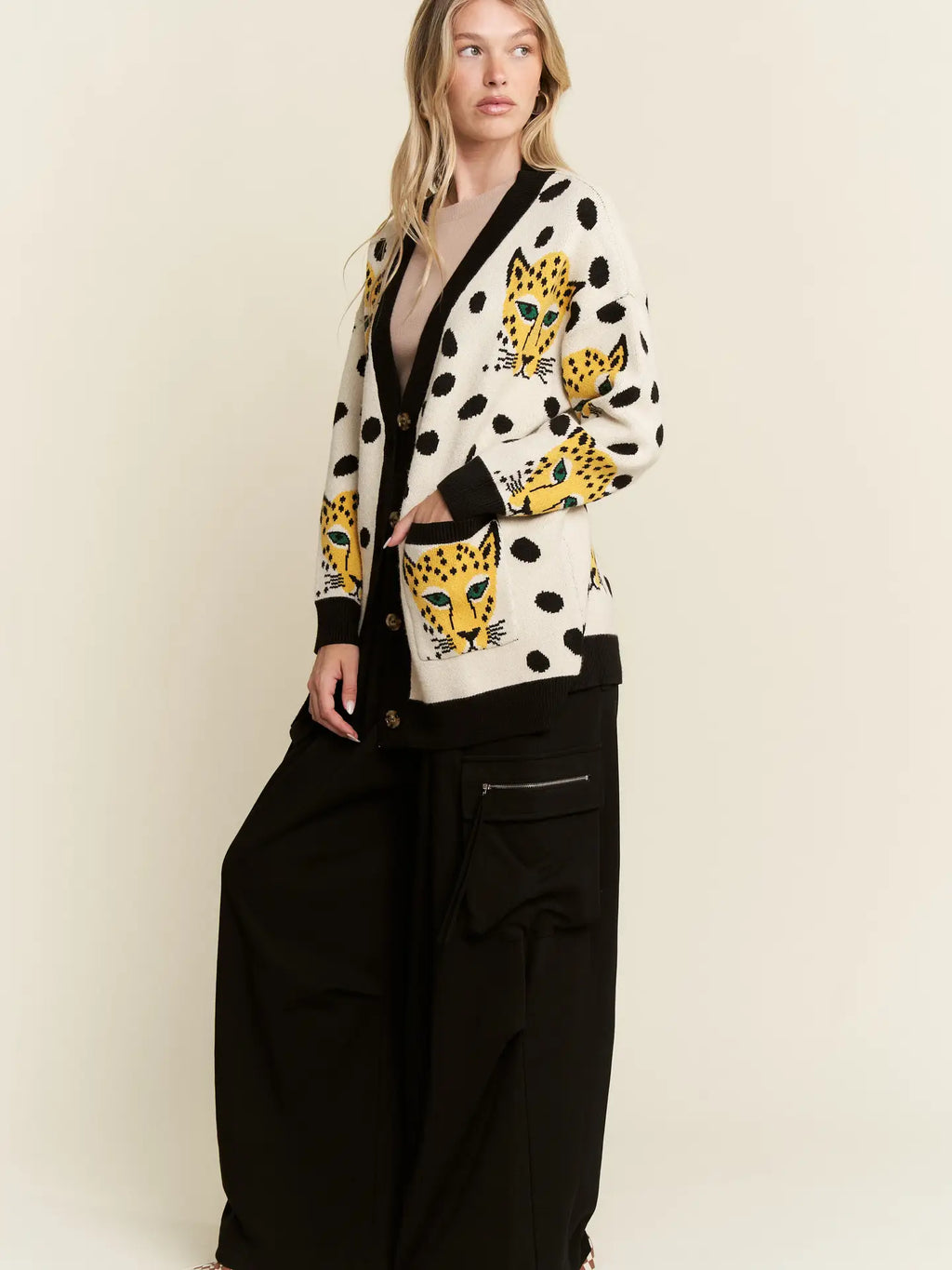 Cheetahlicious cardigan