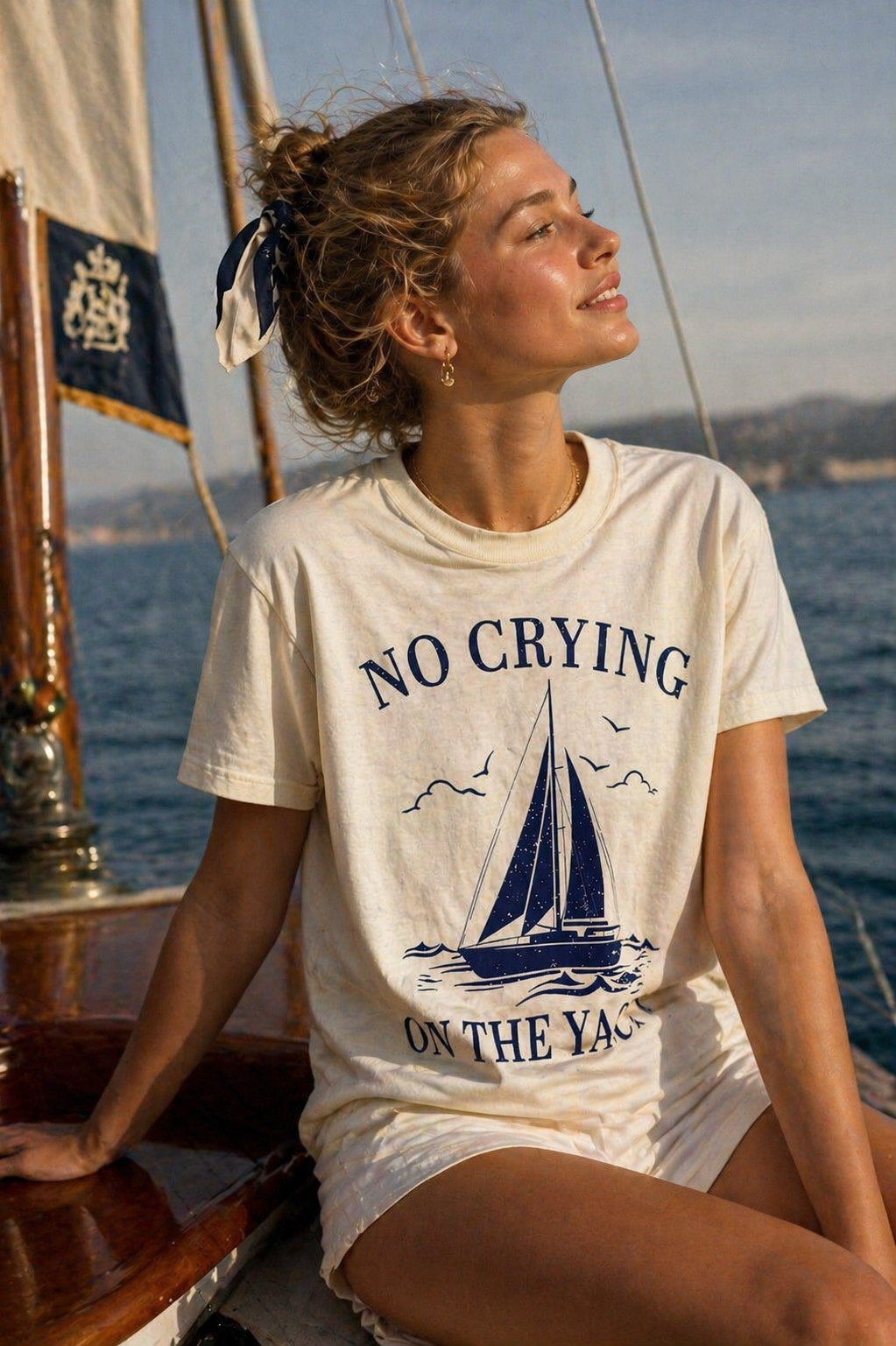 No Crying on the Yacht Tee