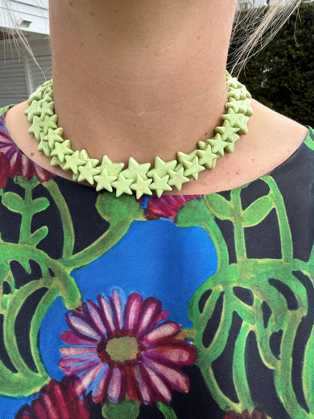 Star Necklace - Small - Green