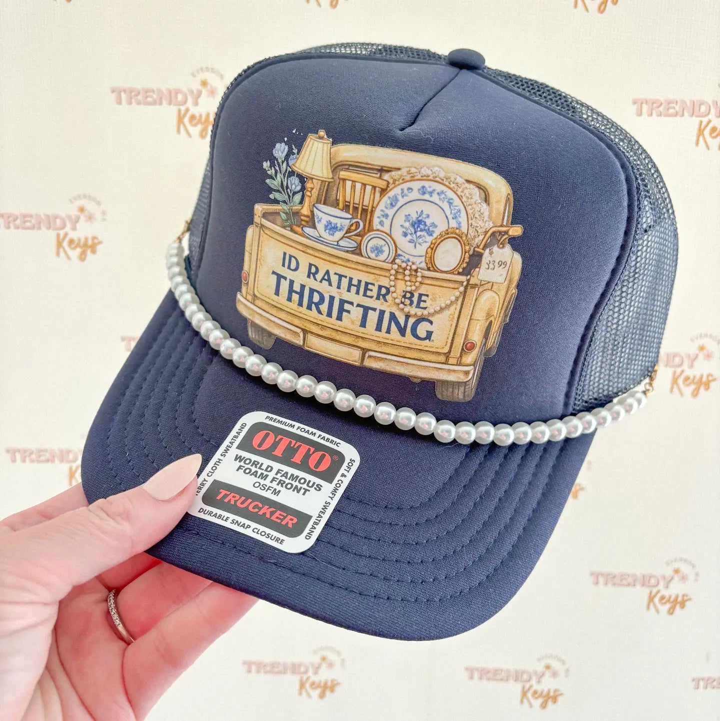 I'd rather be thrifting trucker hat