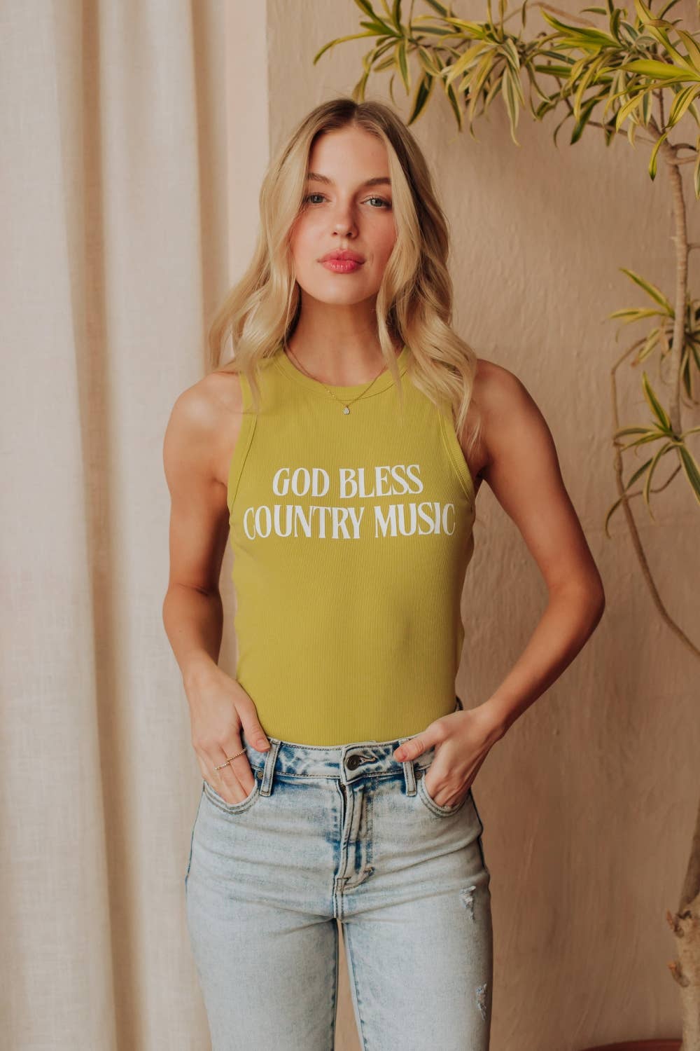 God Bless Country Music Tank Top