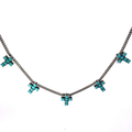 Multi Cross Necklace In Turquoise