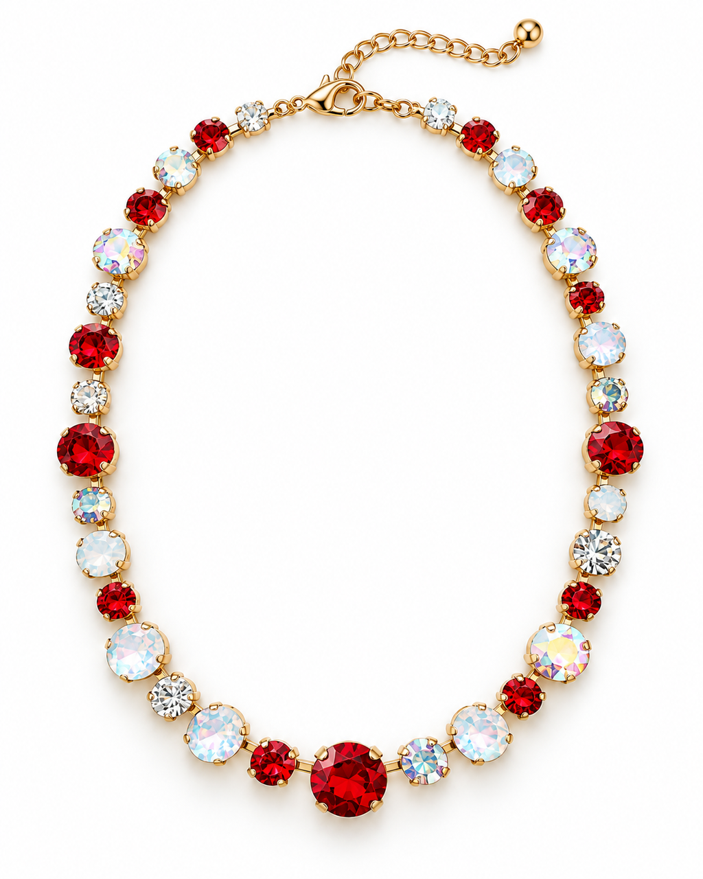 Red Game Day Necklace