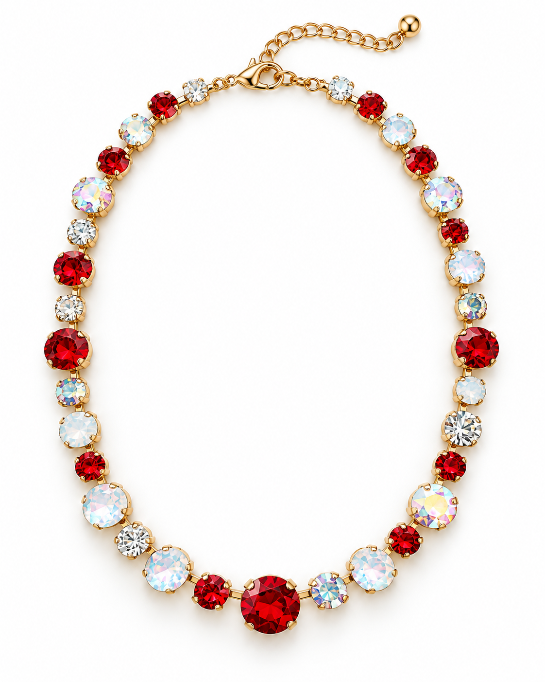 Red Game Day Necklace