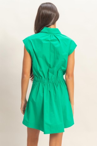 Kelly green mini dress