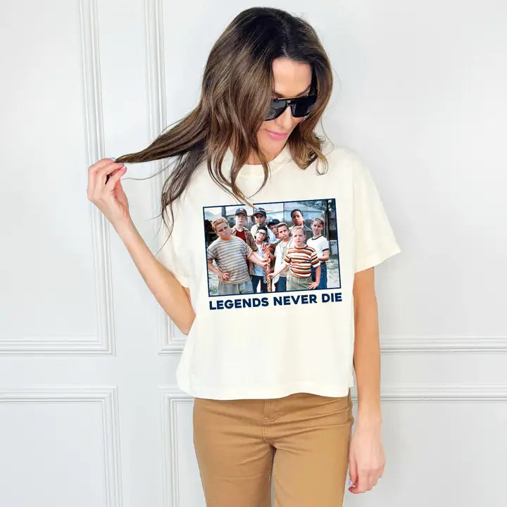 legends never die cropped tee