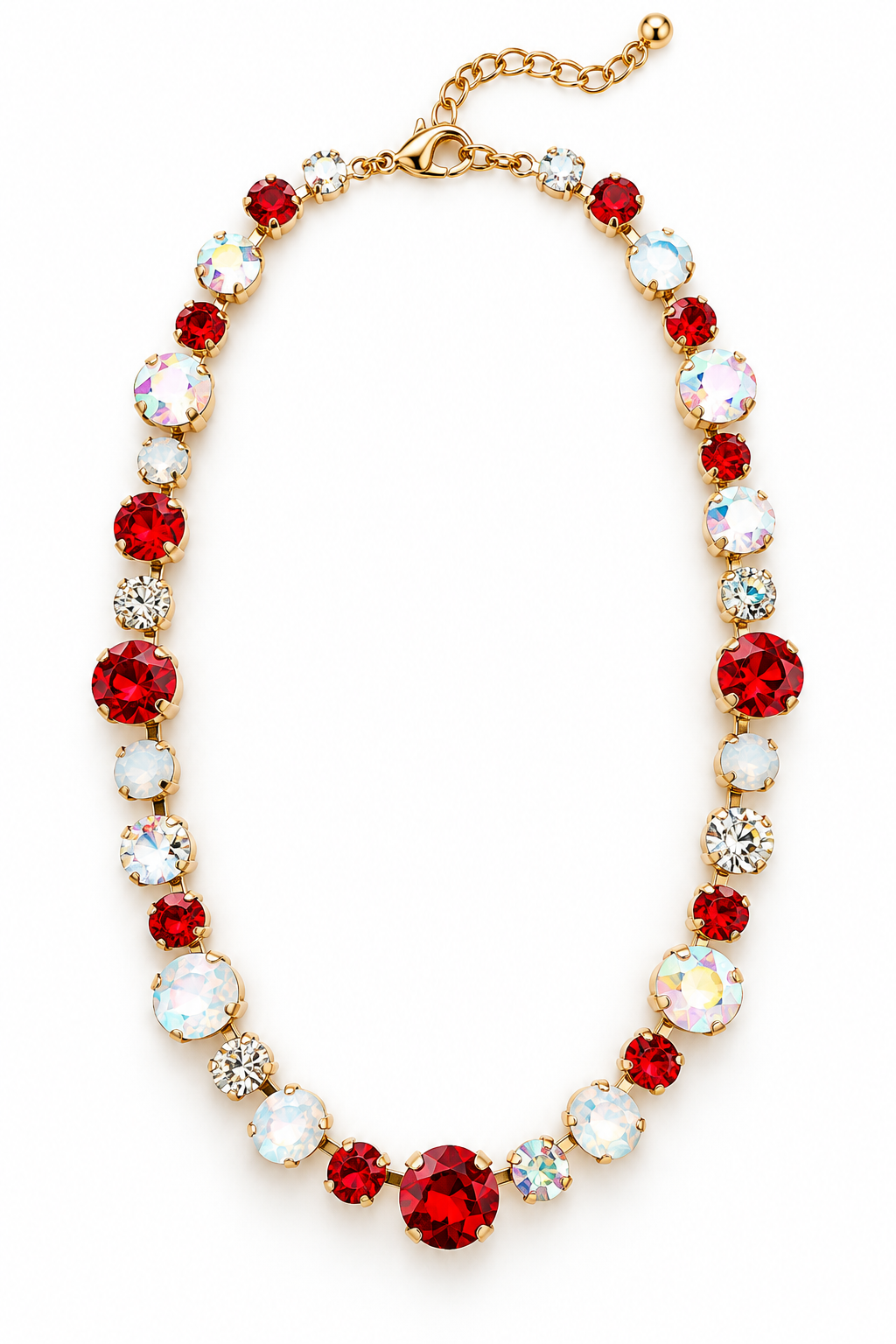 Red Game Day Necklace