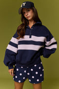 Lottie Stripe Rugby Pullover