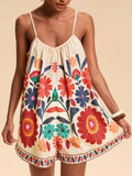 Boho Floral Spaghetti Strap Romper