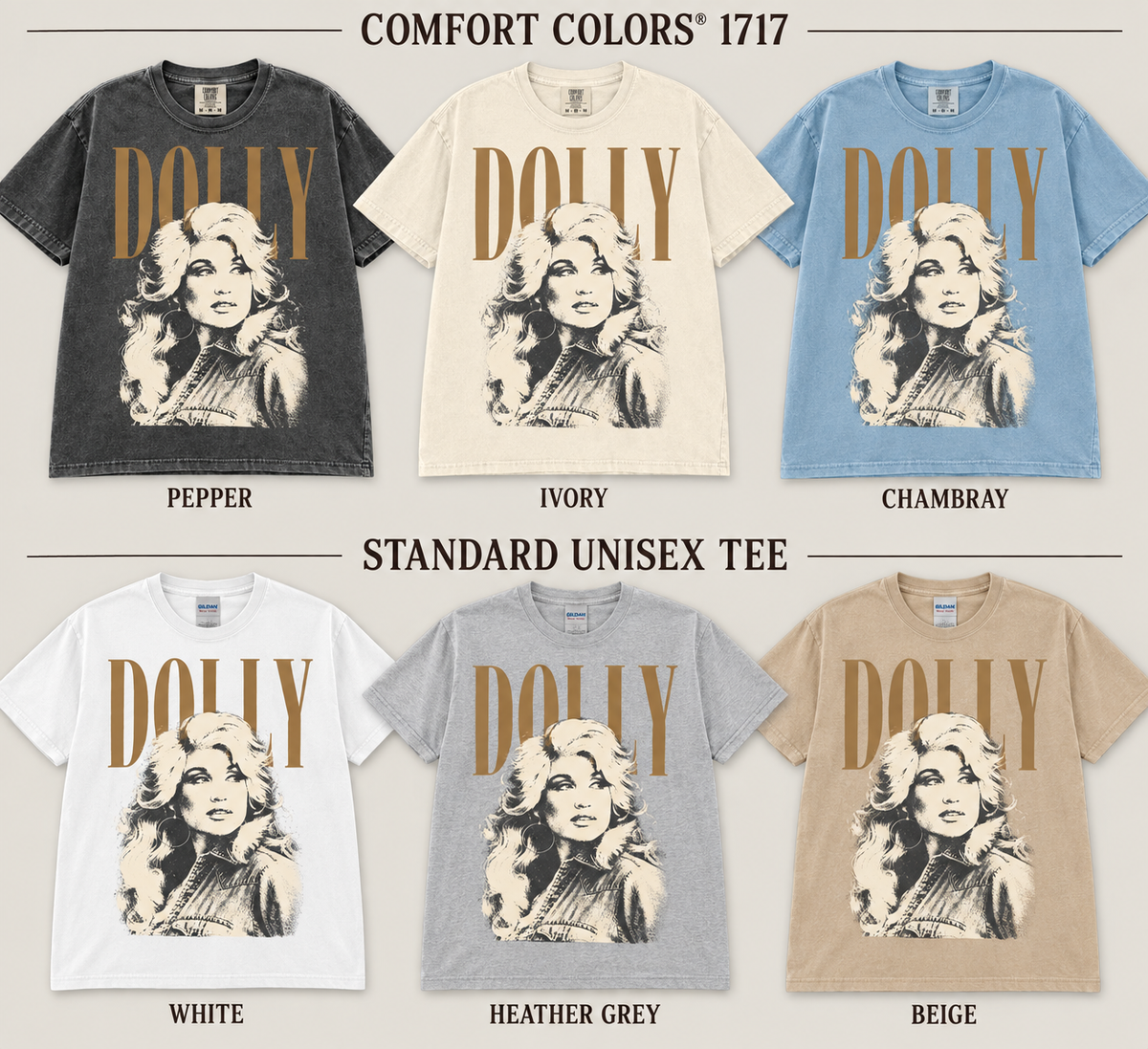 Dolly Parton Comfort Colors Shirt, Retro Country Music Tee
